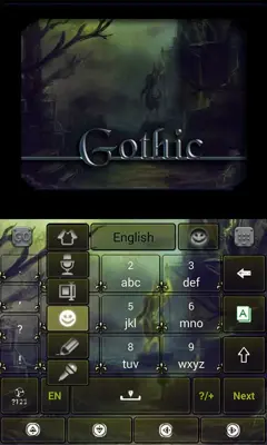 Gothic Keyboard android App screenshot 1